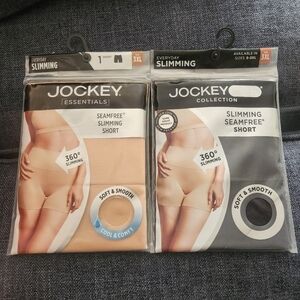 Jockey Essentials Women's Seamfree Slimming Short Panty Shapewear 3XL Lot of 2